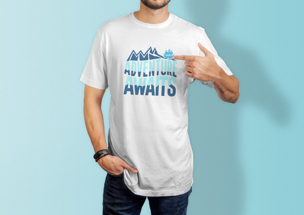 Adventure Awaits Travel & Nature Infographic Tee