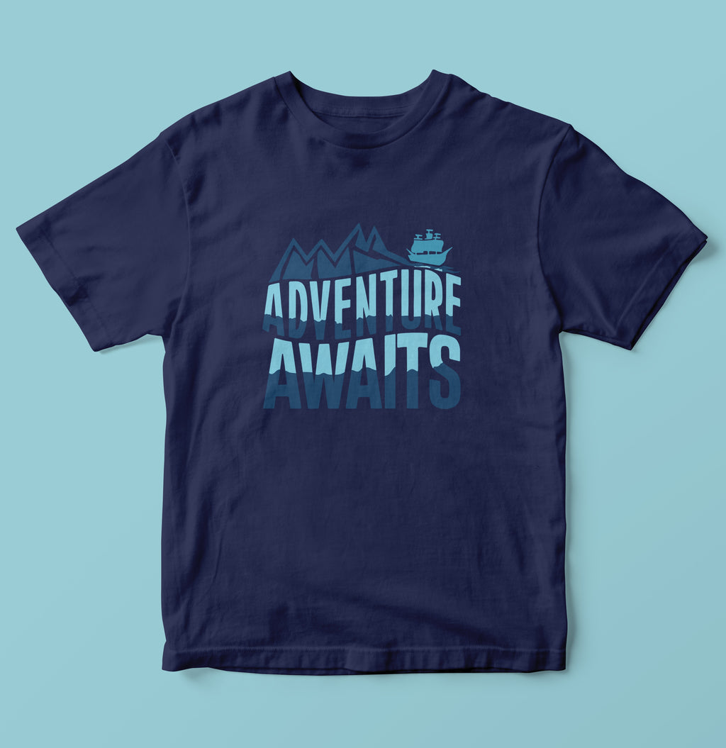 Adventure Awaits Travel & Nature Infographic Tee
