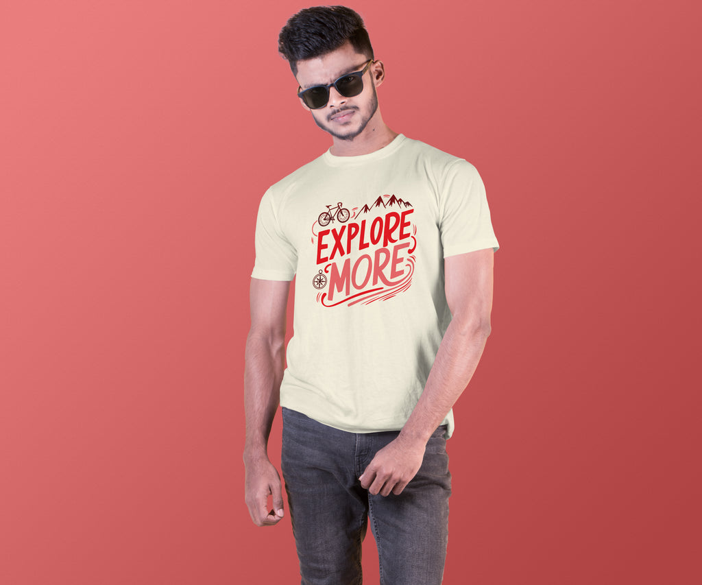 Explore More Cycling & Mountains Adventure Tee