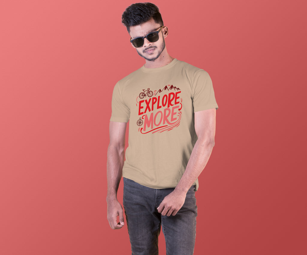 Explore More Cycling & Mountains Adventure Tee