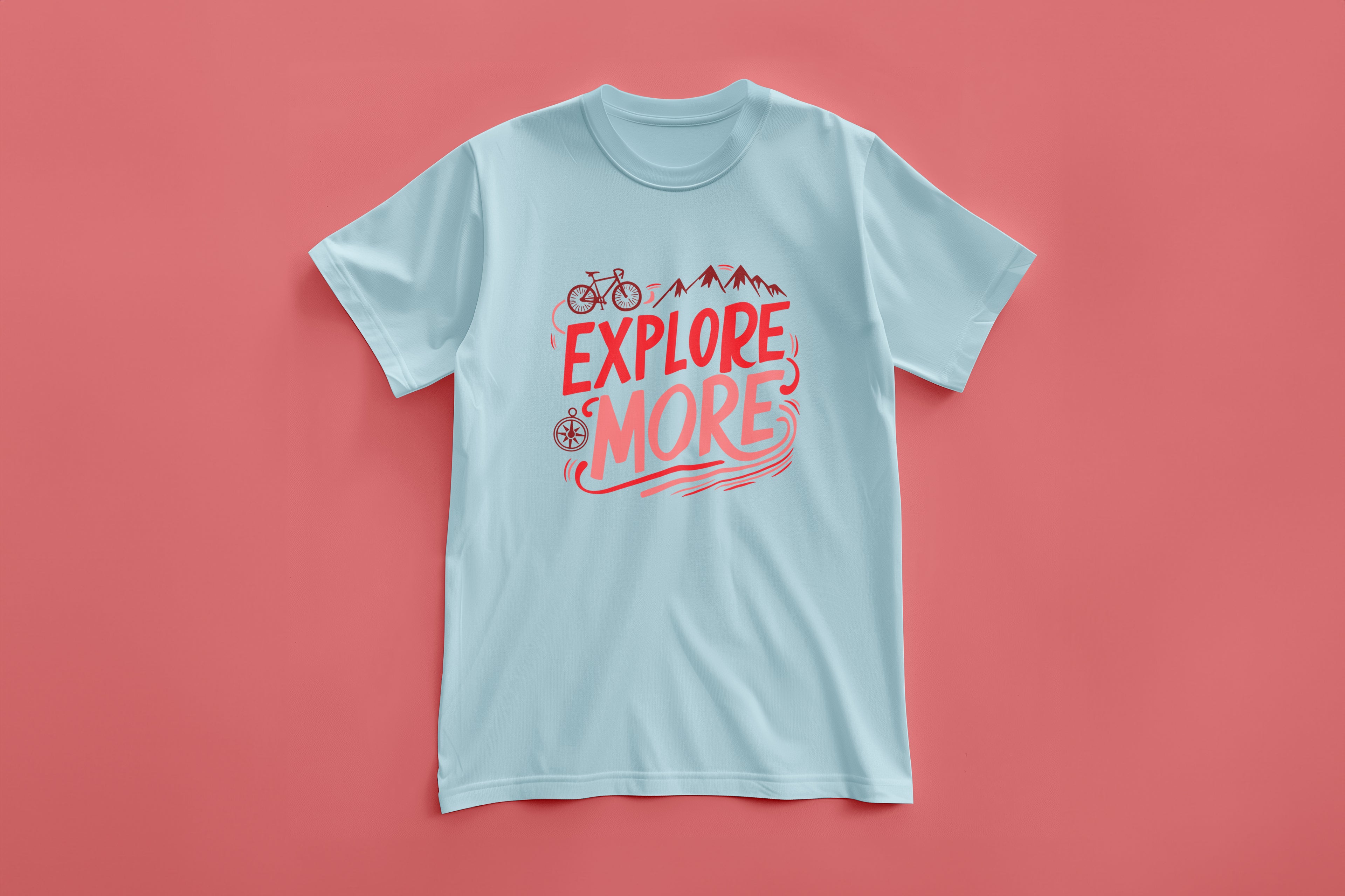 Explore More Cycling & Mountains Adventure Tee