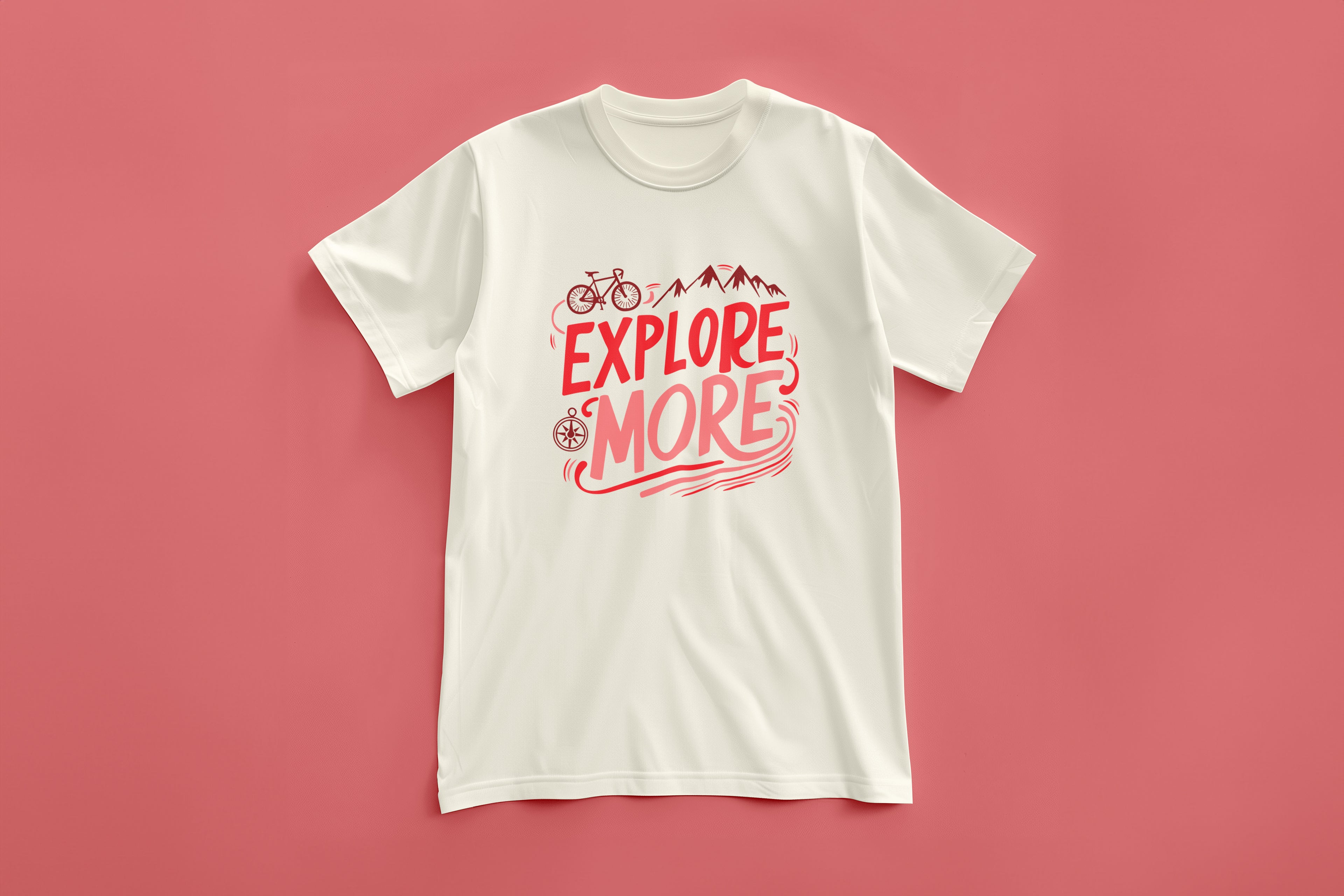 Explore More Cycling & Mountains Adventure Tee