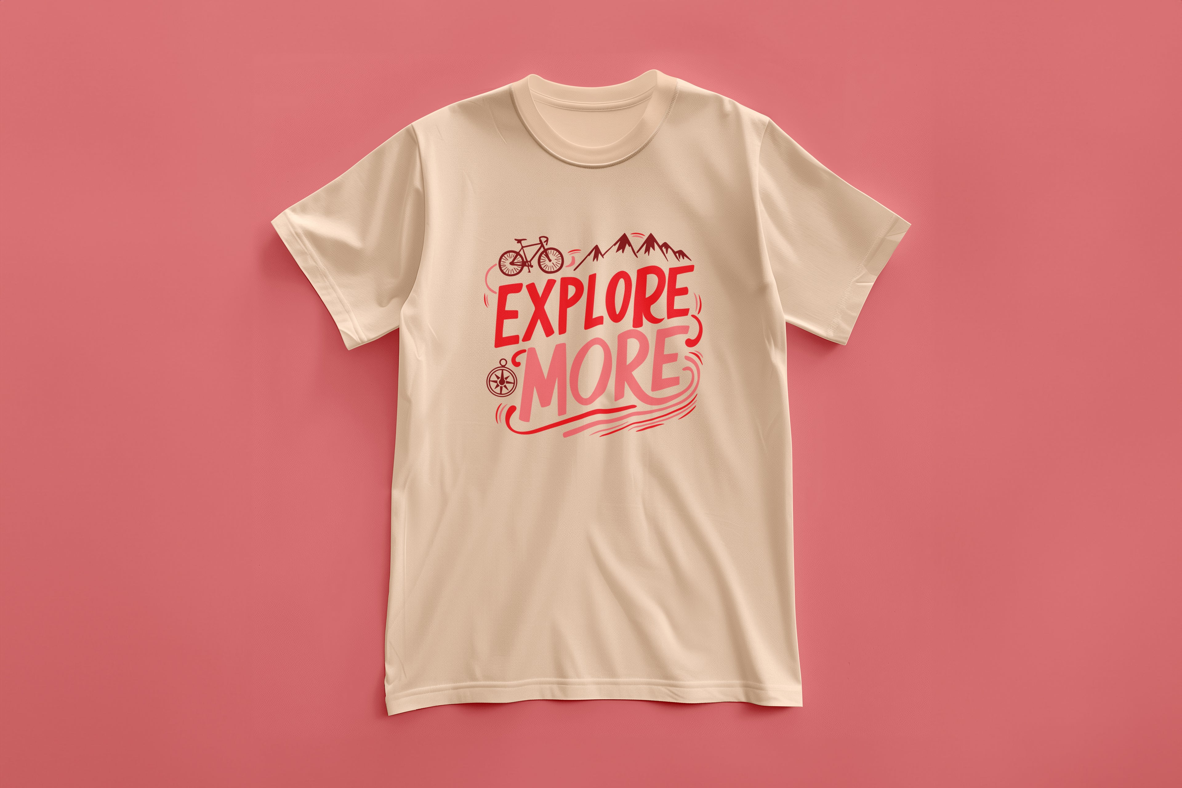 Explore More Cycling & Mountains Adventure Tee