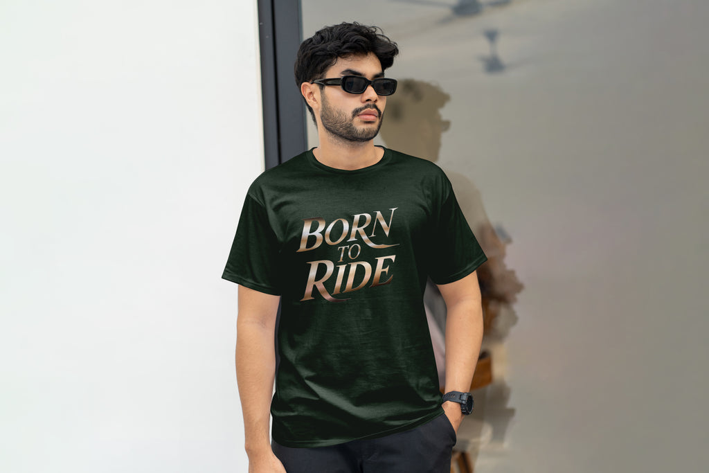 Born To Ride Luxury Typography Shirt