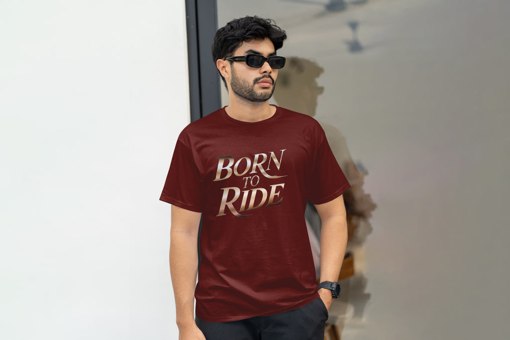 Born To Ride Luxury Typography Shirt