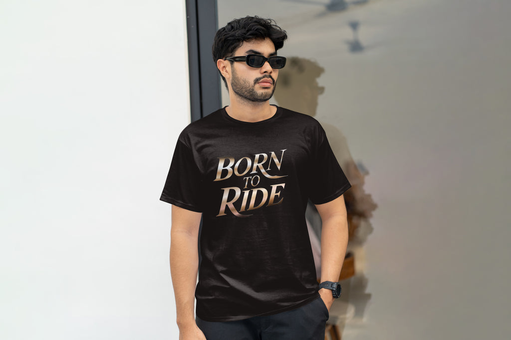 Born To Ride Luxury Typography Shirt