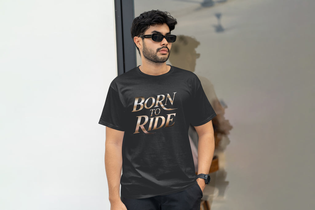 Born To Ride Luxury Typography Shirt
