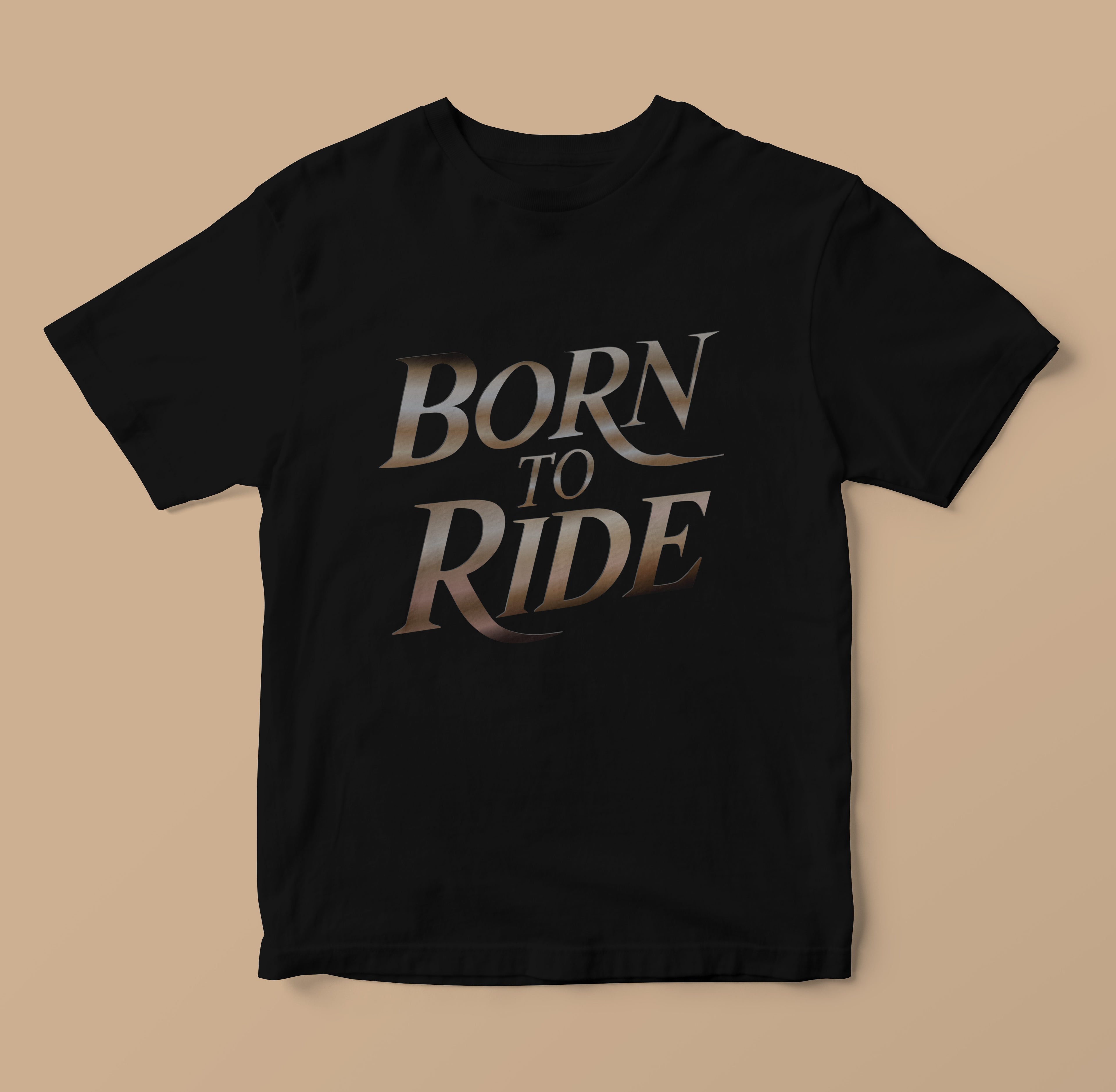 Born To Ride Luxury Typography Shirt