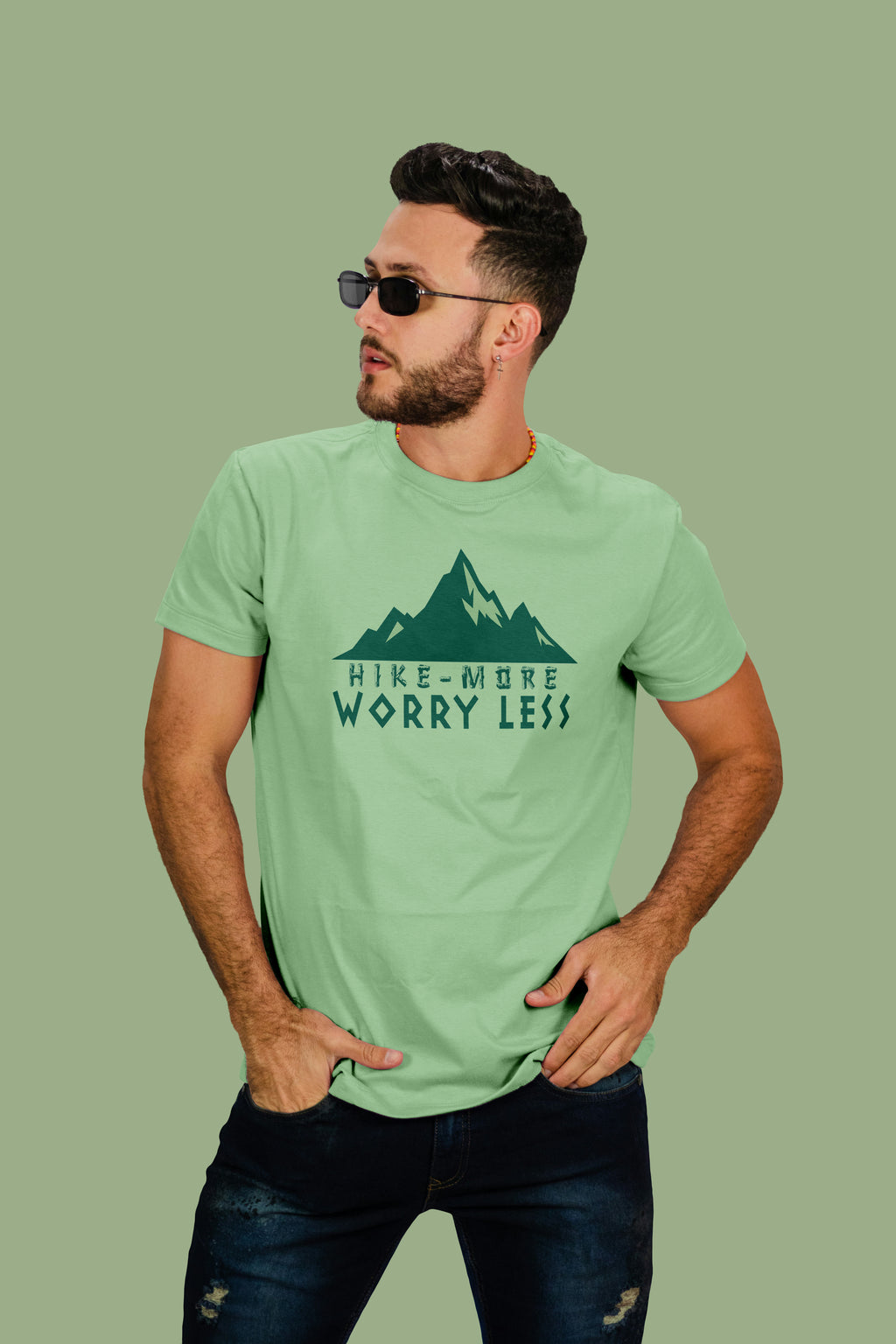 Adventure Mindset - Hike More Worry Less T-Shirt