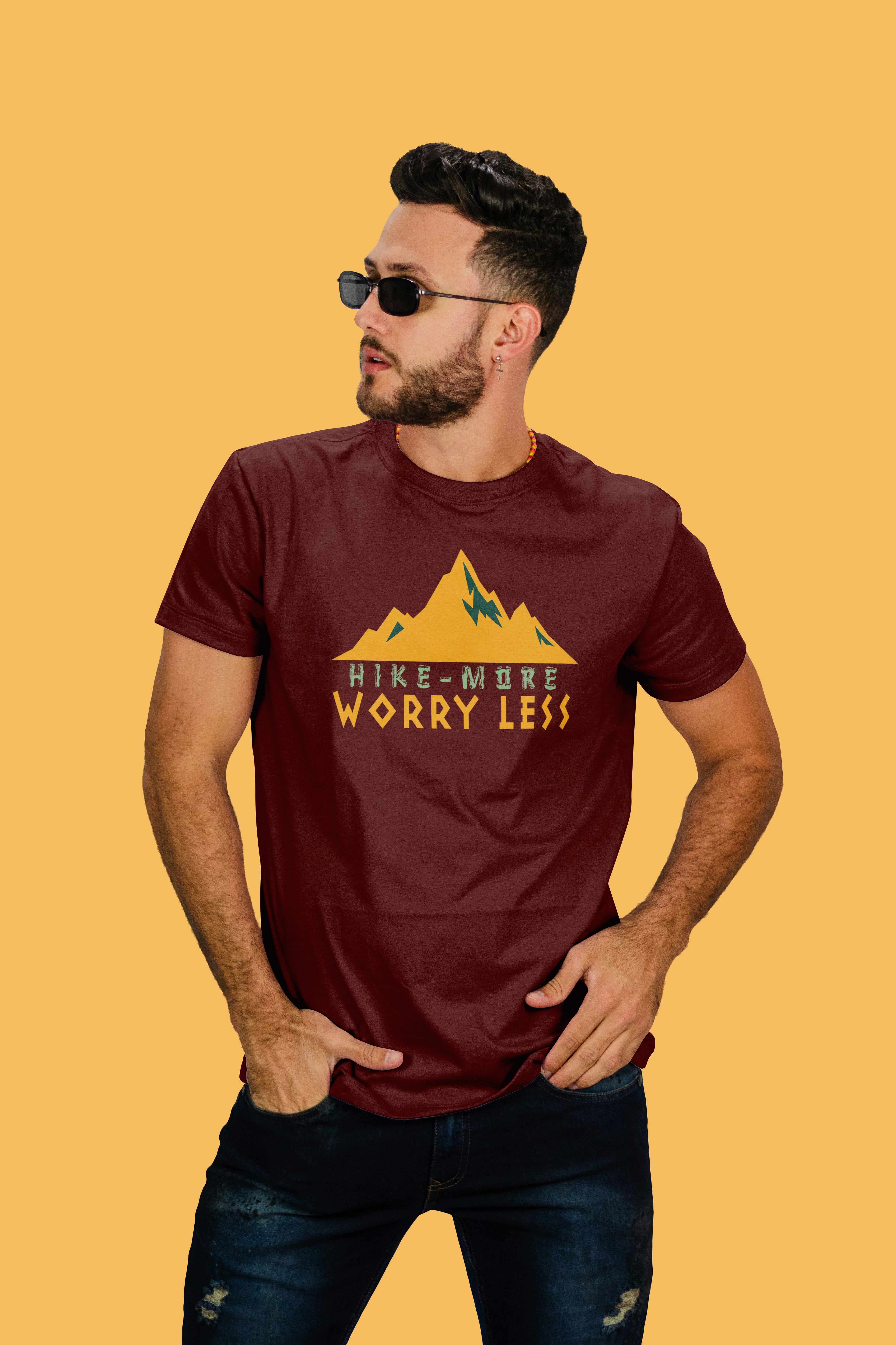 Adventure Mindset - Hike More Worry Less T-Shirt