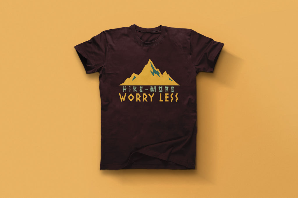 Adventure Mindset - Hike More Worry Less T-Shirt