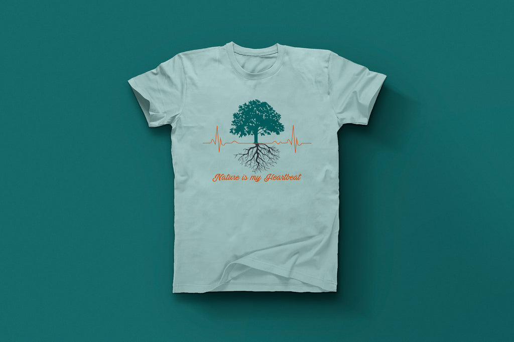 Eco Heartbeat Nature Lover Graphic Tee