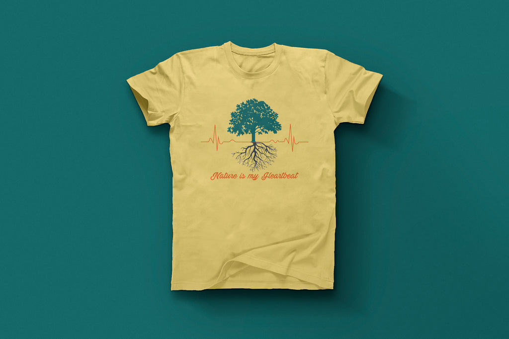 Eco Heartbeat Nature Lover Graphic Tee