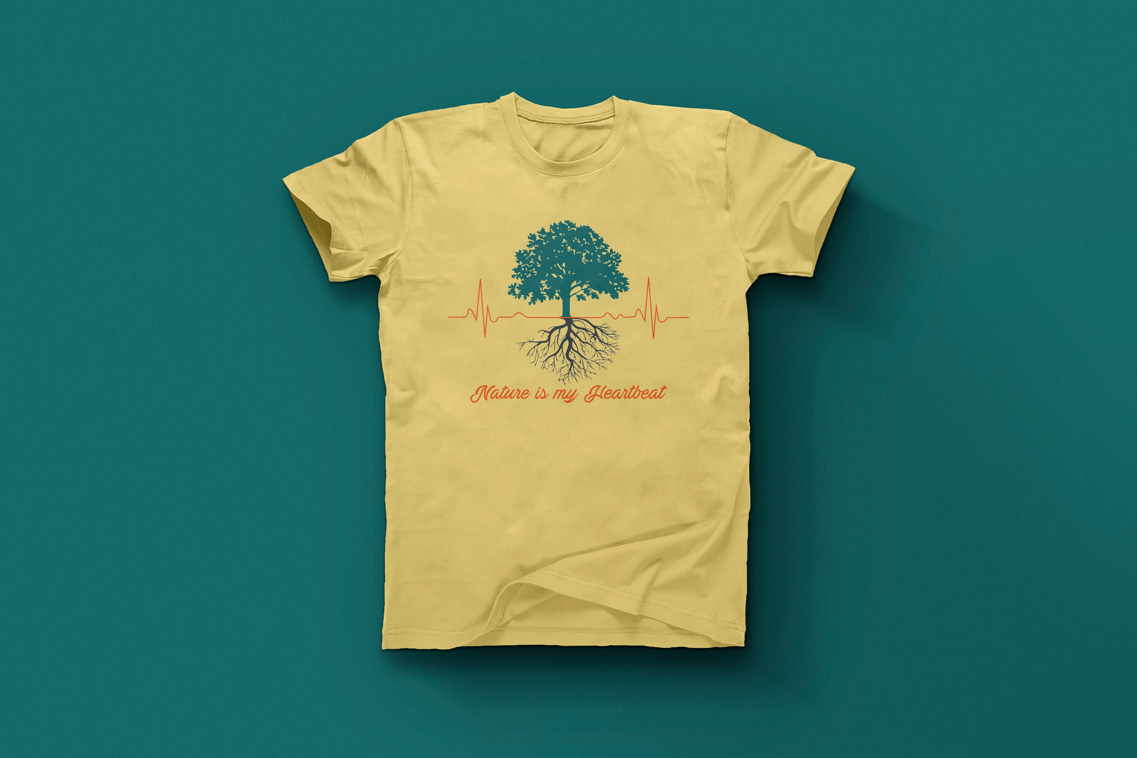 Eco Heartbeat Nature Lover Graphic Tee
