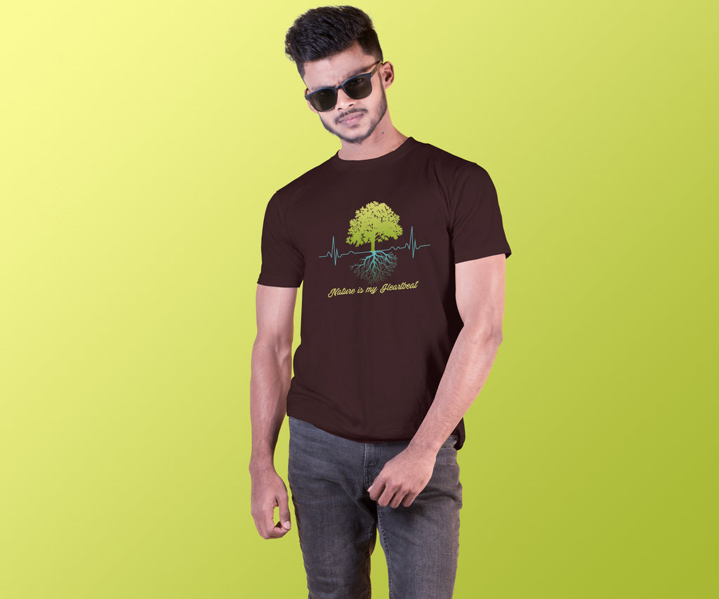 Eco Heartbeat Nature Lover Graphic Tee