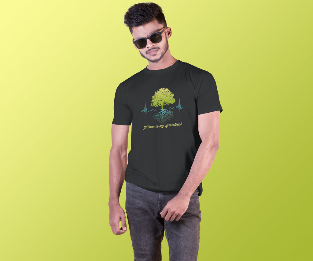Eco Heartbeat Nature Lover Graphic Tee