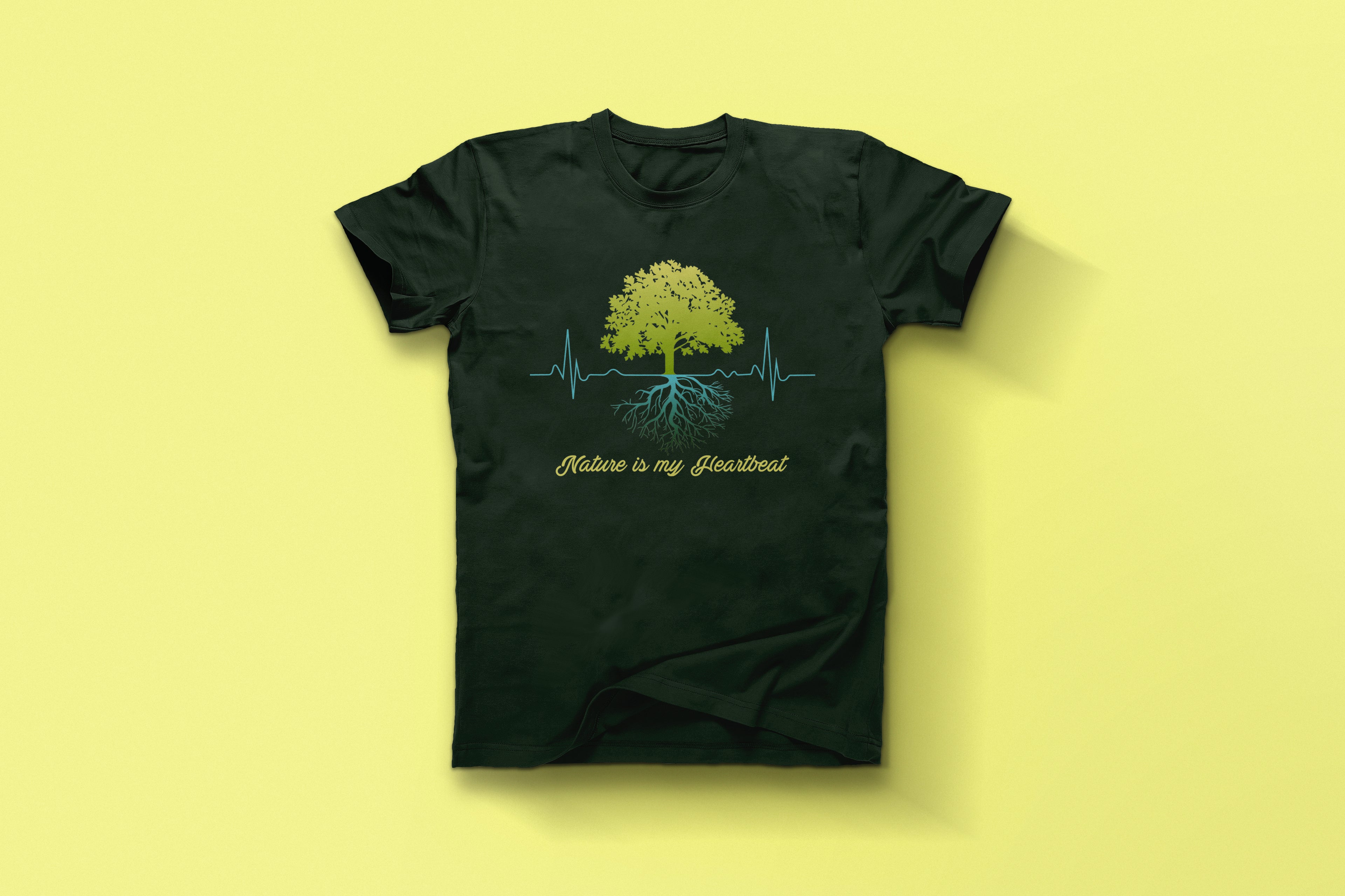 Eco Heartbeat Nature Lover Graphic Tee