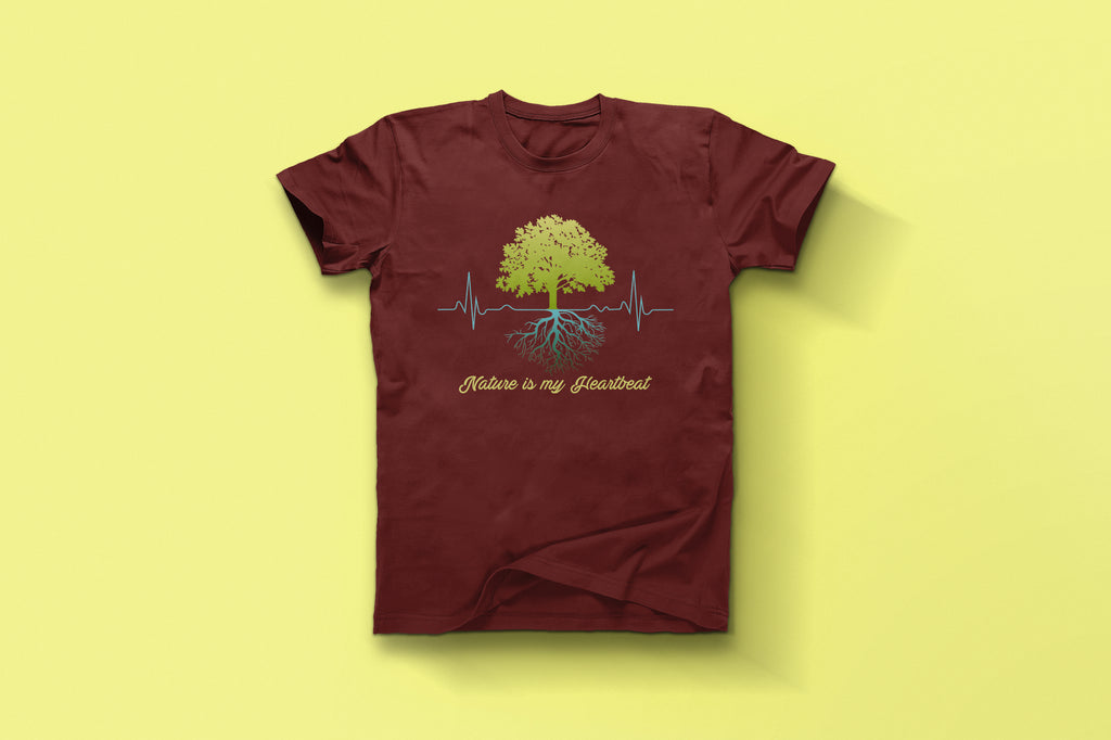 Eco Heartbeat Nature Lover Graphic Tee