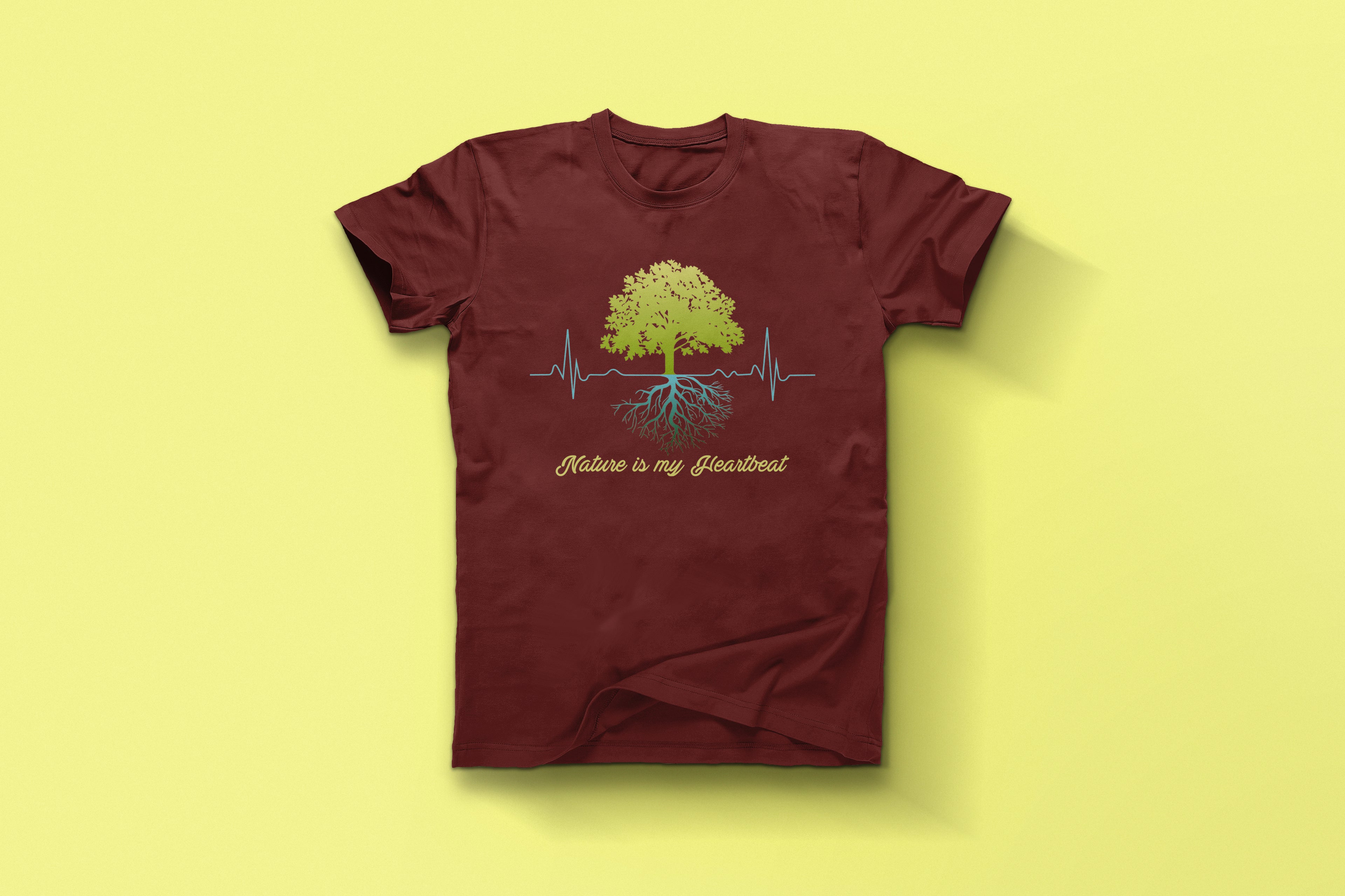 Eco Heartbeat Nature Lover Graphic Tee