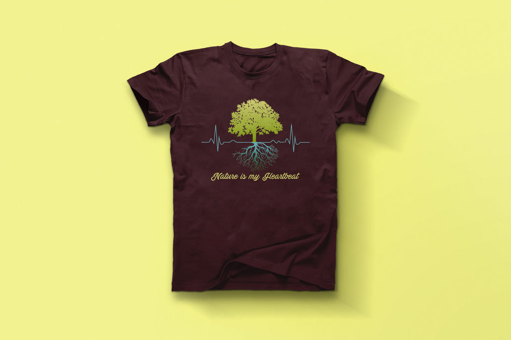 Eco Heartbeat Nature Lover Graphic Tee