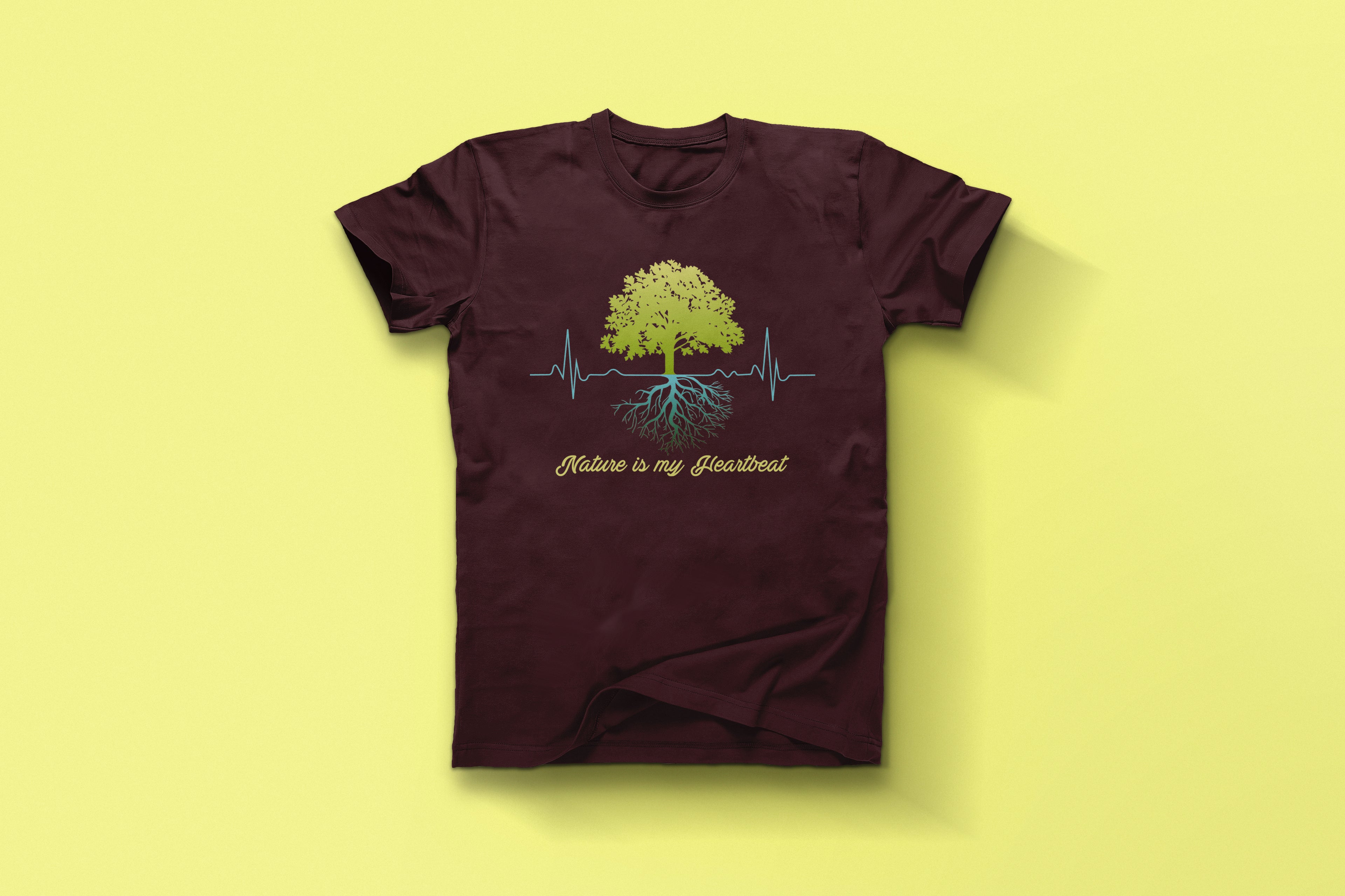 Eco Heartbeat Nature Lover Graphic Tee