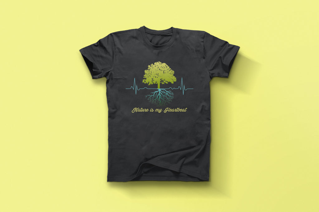 Eco Heartbeat Nature Lover Graphic Tee