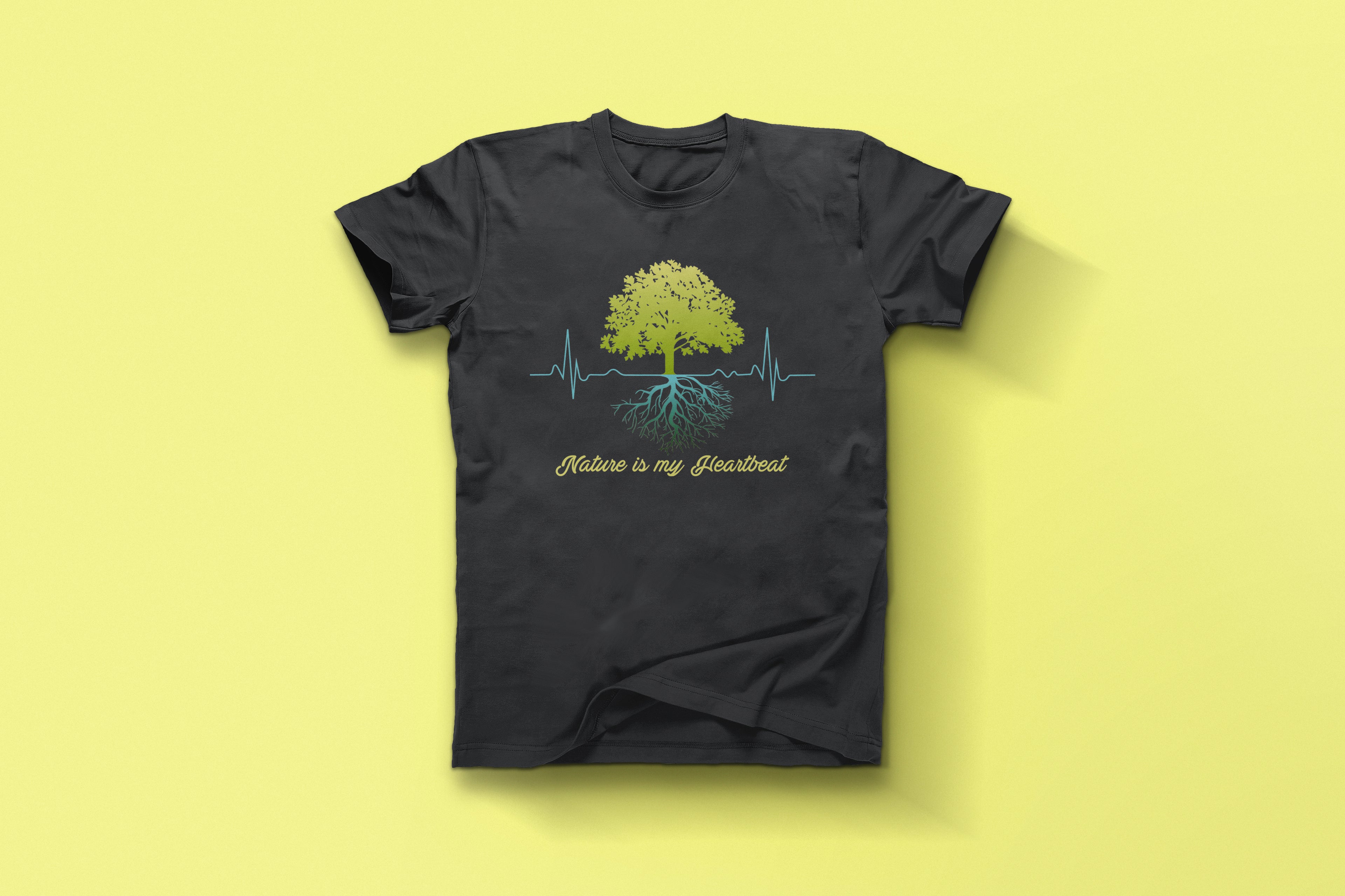 Eco Heartbeat Nature Lover Graphic Tee